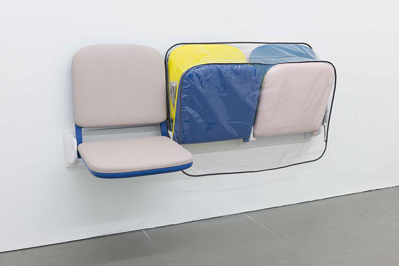 Magali Reus Parking (Jogs), 2013 polyester resin, pigments, clear PVC, cotton, Airtex 57 cm x 140 cm x 48 cm. CHEWDAY'S. CZUDEJ